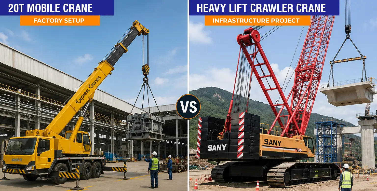 Crane Rental Price in India (2026) | Hourly & Daily Rates