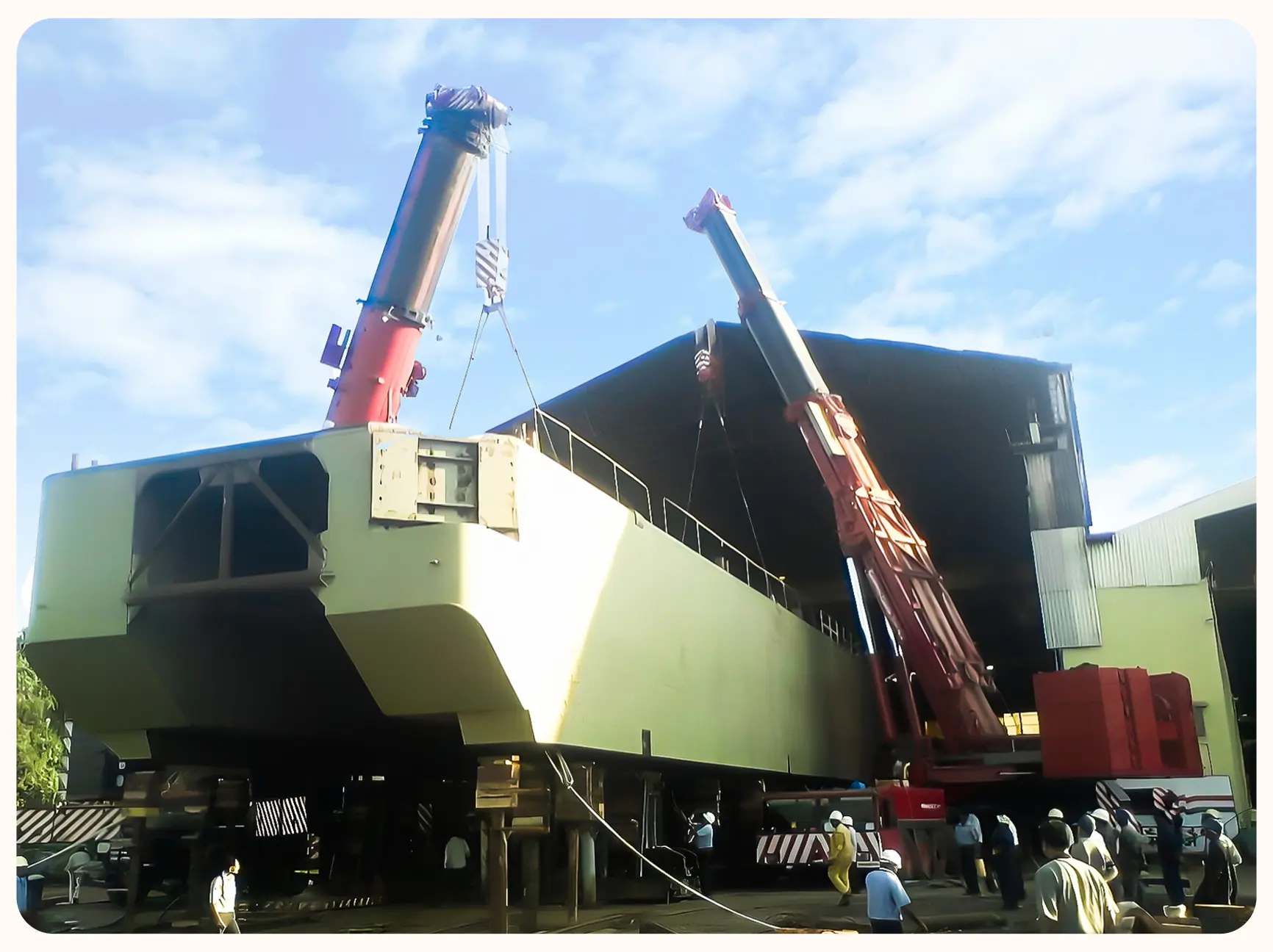 Heavy lift success at Goa shipyard