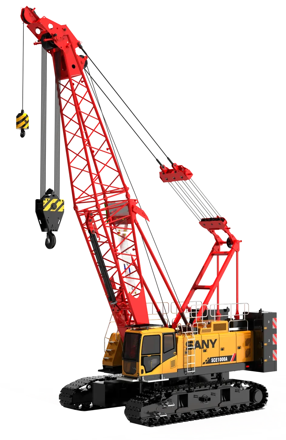 Tracked crawler crane specifications and performance features